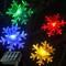 Inngree Solar Christmas Fairy String Lights 20 ft 30 LED 8 Modes Solar Snowflake Outdoor Waterproof Powered String Lights for Garden Patio Yard Home Christmas Tree Parties(Multicolor)